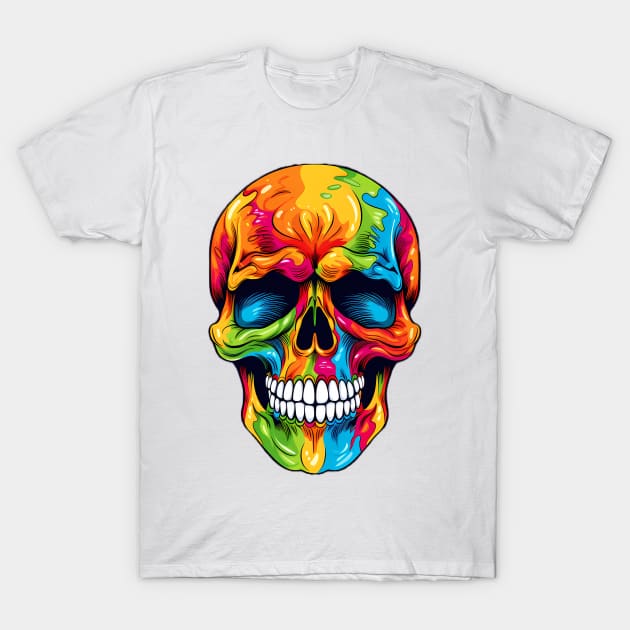 Pride Skull T-Shirt by Acid_rain